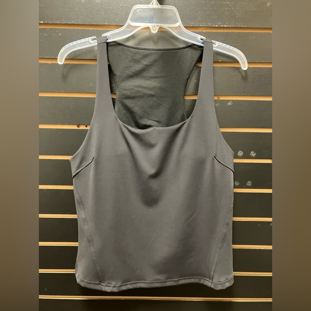 Lululemon InStill Tank Size 14 Black Built-In Bra Athletic Yoga Top